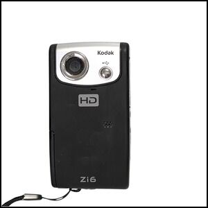 Kodak Zi6 HD Pocket Video Camera Silver Black 8GB Card
